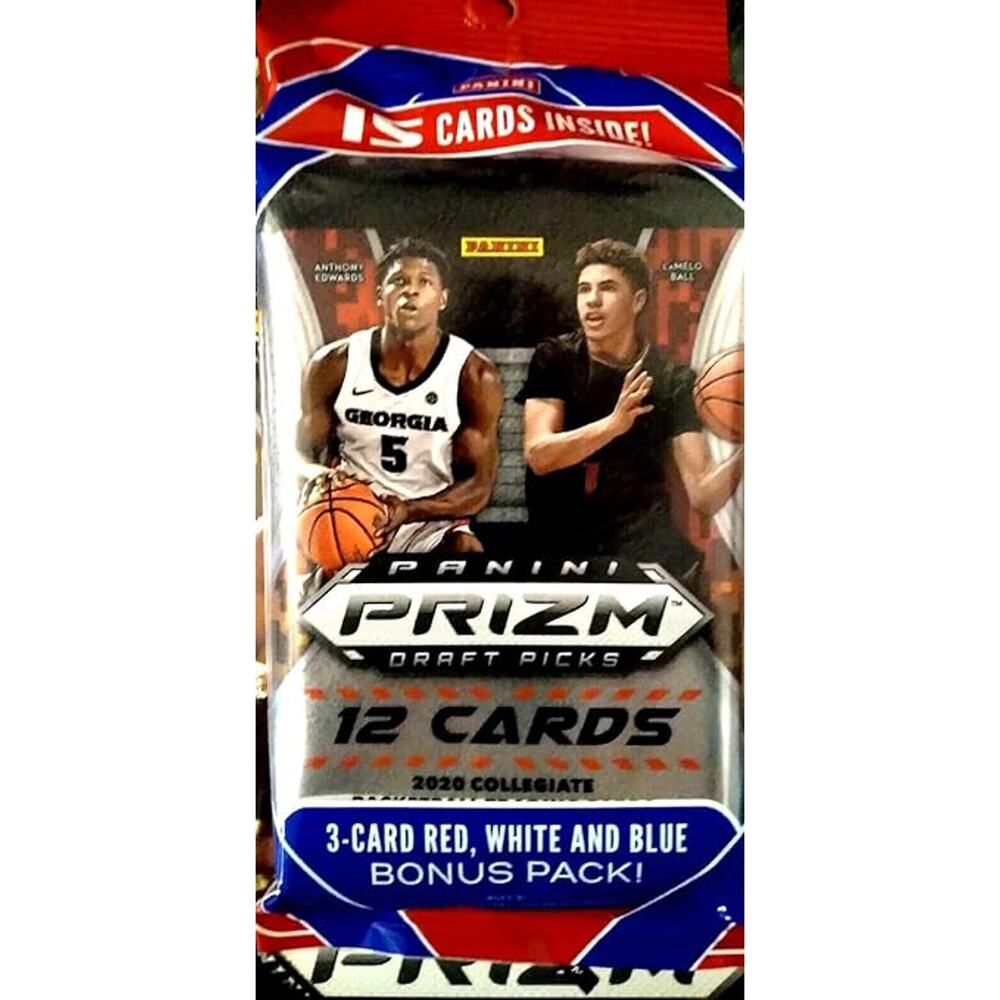 2020/21 Panini Prizm Draft Picks Collegiate Basketball Card Pack 15 Cards L9-1